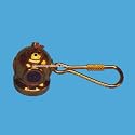 Commercial Diver Brass Helmet Key Ring