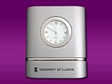 University of Illinois - Two-toned Desk Clock - Laser Engraved