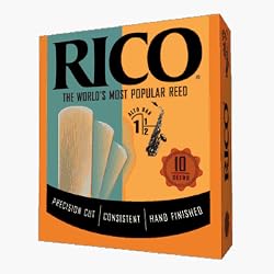 Rico Alto Sax Reeds, Strength 2.5, 10-pack
