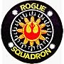 Star Wars - Round Rogue Squadron Emblem Logo - Embroidered Iron On or Sew On Patch