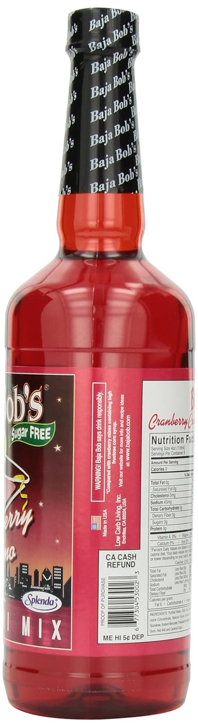 Amazon.com : Baja Bob's Sugar Free Martini Mix, Cranberry Cosmo ... Amazon.com : Baja Bob's Sugar Free Martini Mix, Cranberry Cosmo ...