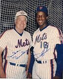 Autographed/Hand Signed Duke Snider & Dwight Gooden New York Mets Photo