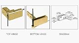 CRL Brass Surface Mount Glass Door Hinges - Pair