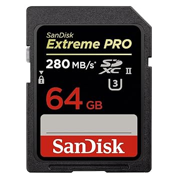 【クリックで詳細表示】SANDISK SDXC 64GB EXTREME PROシリーズ UHS- II 280MB/s SDSDXPB-064G-X46： パソコン・周辺機器