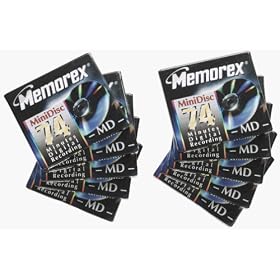 Memorex 74-Minute Minidisc Media (10-Pack)