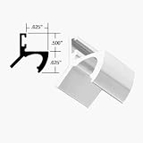 C.R. LAURENCE 3800626 CRL Brite Silver 1110 Magnetic 135 Degree Post