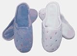 Women's Embroidered Terry Clog Slippers by ISOTONER