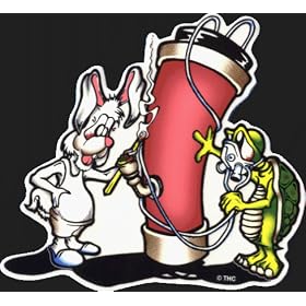 The Tortoise & The Hare (Turtle & Bunny) Smoking a Hookah on Clear Background Sticker / Decal The Tortoise & The Hare (Turtle & Bunny) - Smoking a Hookah on Clear Background- Sticker / Decal