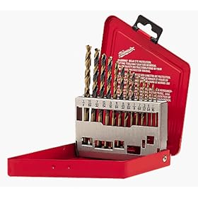 Milwaukee 48-89-0045 13 Piece 1 16-Inch to 1 4-Inch Cobalt Twist Drill Bit Assortment in... by Milwaukee