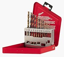 Milwaukee 48-89-0045 13-Piece 1/16-Inch to 1/4-Inch Cobalt Twist Drill Bit Assortment in Metal Index