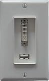  : DVI & USB Input Wall Plate