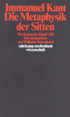 Die Metaphysik der Sitten
