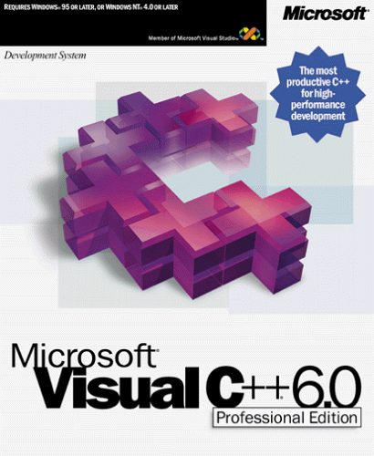 Software: Microsoft Visual C++ 6.0 Pro Competitive Upgrade
