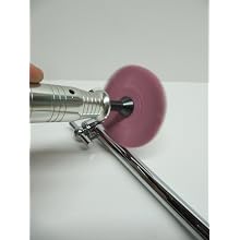 JoolTool Scotch-Brite Pink Radial Bristle Brush Assembled with Plastic Tapered Mandrel Hub, Pumice