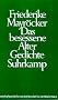 Das besessene Alter: Gedichte 1986-1991