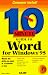 Books : 10 Minute Guide to Word for Windows 95
