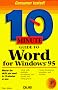10 Minute Guide to Word for Windows 95