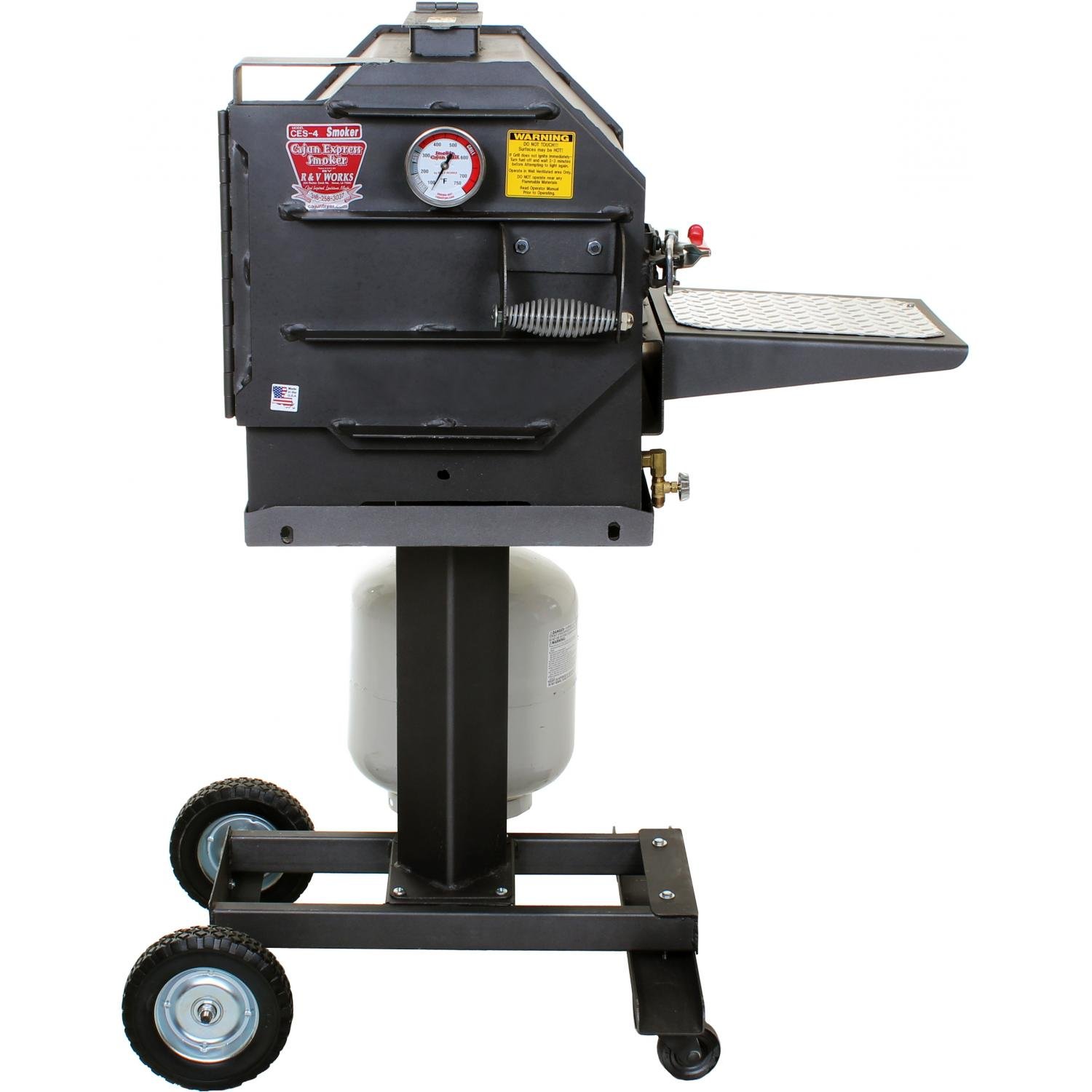 Cajun Express Smoker 4 Rib Propane Pressure Smoker Patio Lawn & Garden