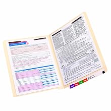 Smead End Tab Fastener File Folders, Letter Size, 14 Point, Straight Cut, Reinforced Tab, Two Fasteners in Positions #1 and #3, Manila, 50 Per Box (34215)