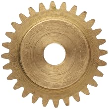 Boston Gear Brass Spur Gear, 32 Pitch, Brass, Inch, 32 Pitch