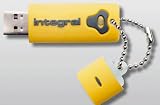 : Integral USB Splash Drive,USB 2.0, 4GB, Yellow,Shock and Water Resistant