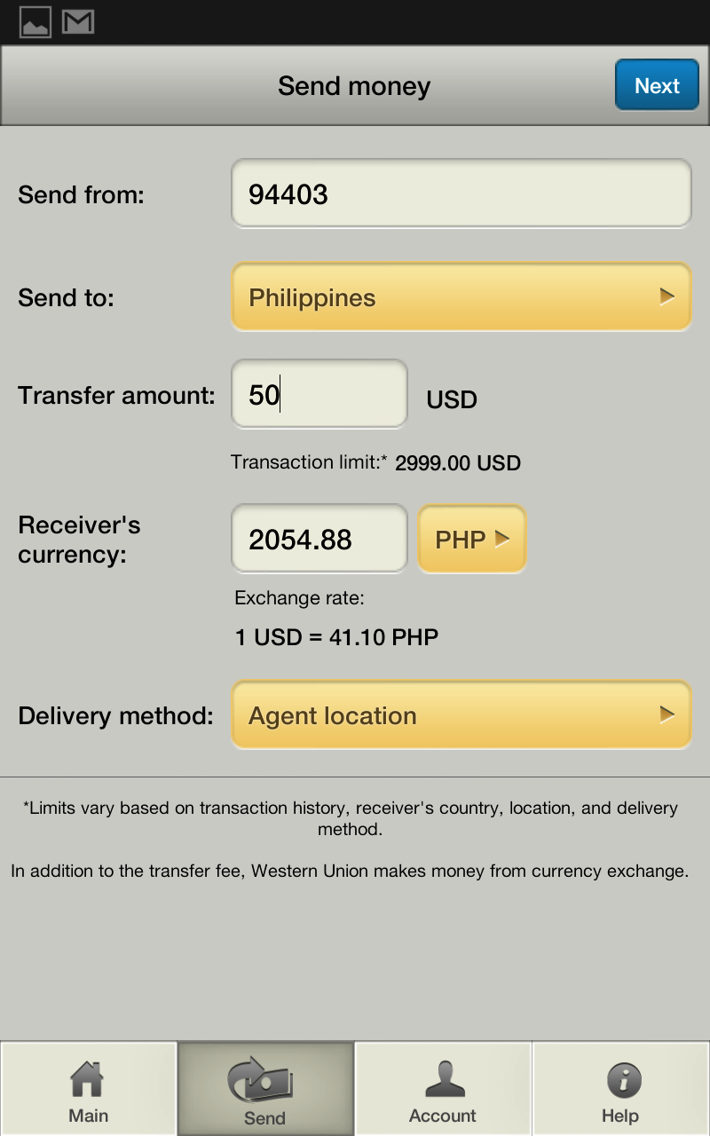 Western Union Appstore for Android