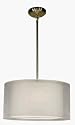 Z-Lite Nikko 3 Light 18" Pendant Brushed Nickel/White