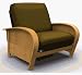 Elite 35-5502-002 Bentley-Jr. Twin Metal/Wood Chair-Golden Oak