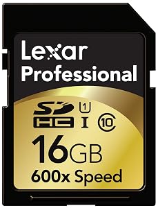 Lexar Professional 600x 16 GB SDHC UHS-I Card LSD16GCTBNA600