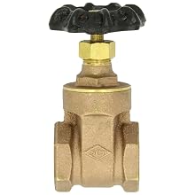 Dixon BGV100 Brass Gate Valve, 1" NPT Female