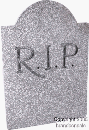Curved Fake Stone Tombstone Prop
