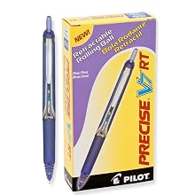 Pilot Precise V7 RT Retractable Rolling Ball Pens, Fine Point, Blue Ink, Dozen Box (26068)