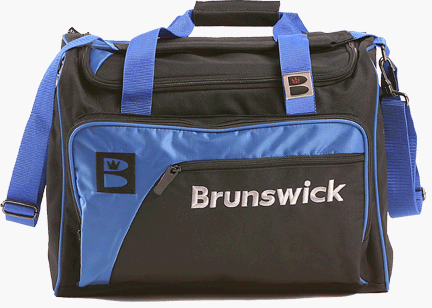 Childrens Toyshop  Sporting Goods : Brunswick Flash Royal/Black 2 Ball Bowling Bag