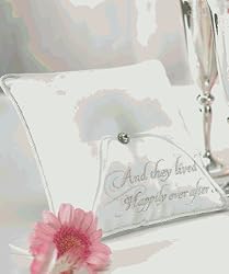 Fairy Tale Dreams Square Ring Pillow (Set of 1) - by Weddingstar