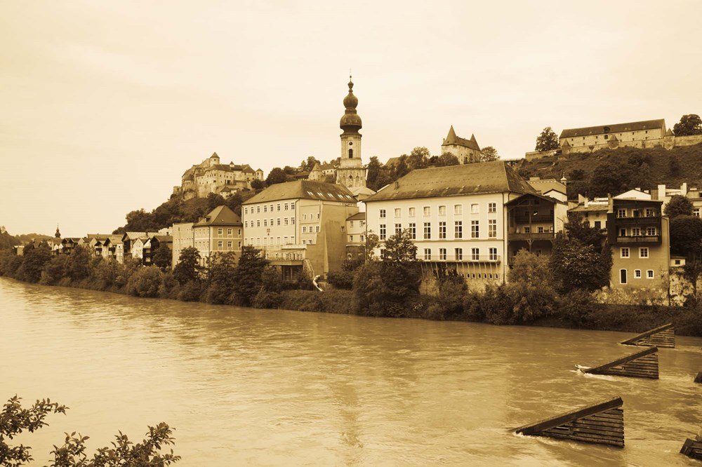 Amazon.com: Medieval town at the waterfront, Salzach River ... Amazon.com: Medieval town at the waterfront, Salzach River ...