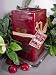 Black Cherry Berry Scented Square Pillar Candle 26 Oz.