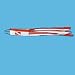 Sporting Goods : Red & White Dive Flag Wind Sock