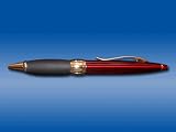 University of Michigan - Brass Ball Point Pen - Laser Engraved (burgundy/gold)