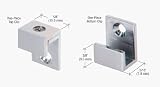 CRL Chrome 5/8 Wide Mirror Clips - Set