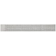 Starrett C623R-6 Steel Rule With Letter And Number Drill Sizes, 10R Graduation, 6" Length, 3/4" Width, 3/64" Thickness