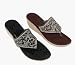 Wedge Heel Thong Sandals with Floral Cut-out Design by ESNY