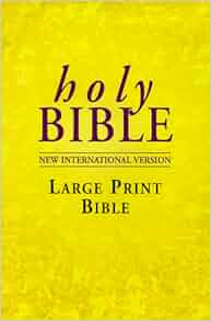 NIV Large Print Bible: New International Version (Bible Niv): Amazon.co ...