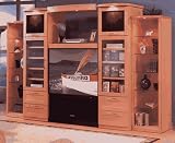 Entertainment Center Milano Collection Plus for Rear Projection TV - Natural Maple