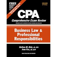 Cpa Comprehensive Exam Review: Business Law & Professional Responsibilities 1999-2000 (C P a Comprehensive Exam Review. Business Law, 29th ed)