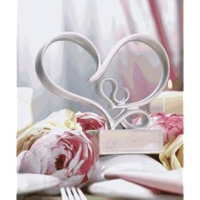 Family Stylized Heart Cake Topper