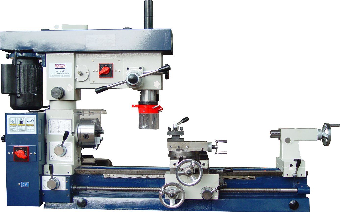 Bolton Tools 12" X 30" Metal Lathe Mill Motors Drill Milling Machine