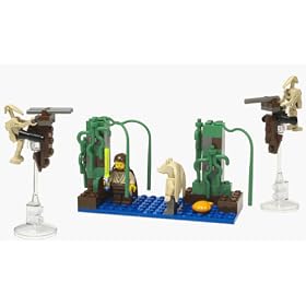 LEGO Star Wars: Naboo Swamp with Qui Gon Jinn, Jar Jar Binks & Battle Droid Mini Figures (7121)