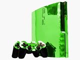 71XD6ZYL5hL. SL160  Sony PlayStation 3 Slim Skin    NEW   LIME CHROME MIRROR system skins faceplate decal mod