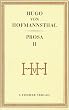 Hugo von Hofmannsthal. Gesammelte Werke in Einzelb�nden: Prosa, Bd.2