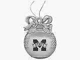Mississippi State - Round Bulb Pewter Ornament - Laser Engraved